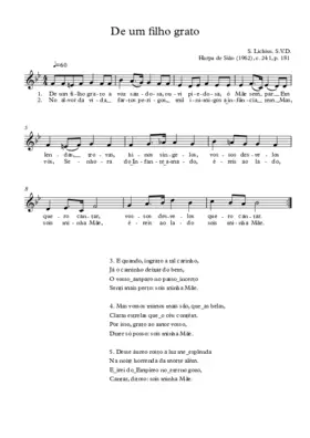 De um filho grato