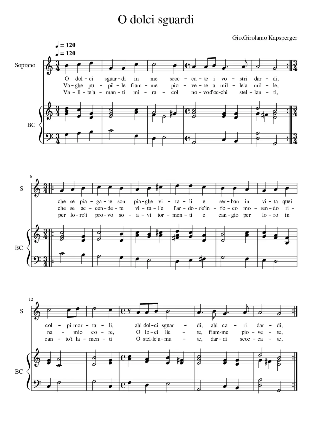 O dolci sguardi - Page 1