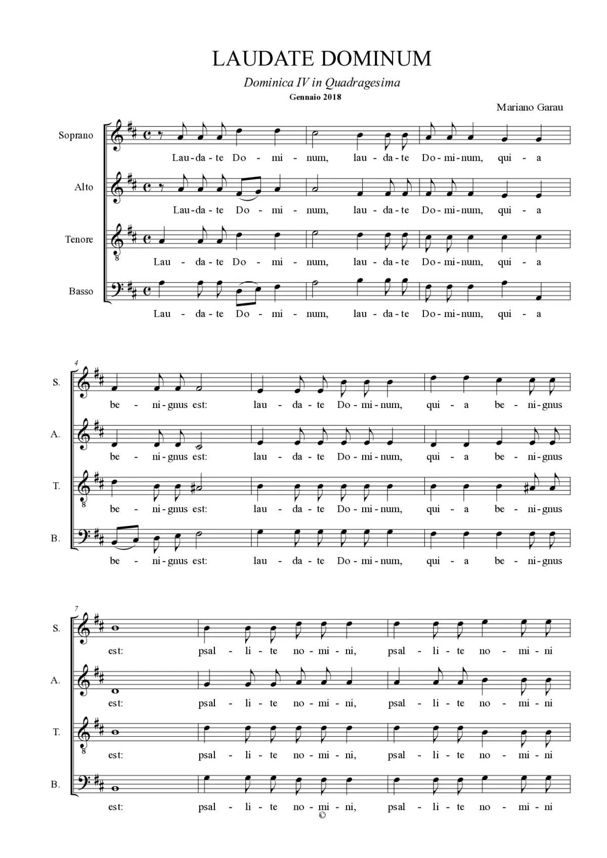 Laudate Dominum - Page 1