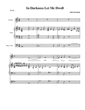 In darkness let me dwell