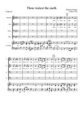 Thou visitest the earth