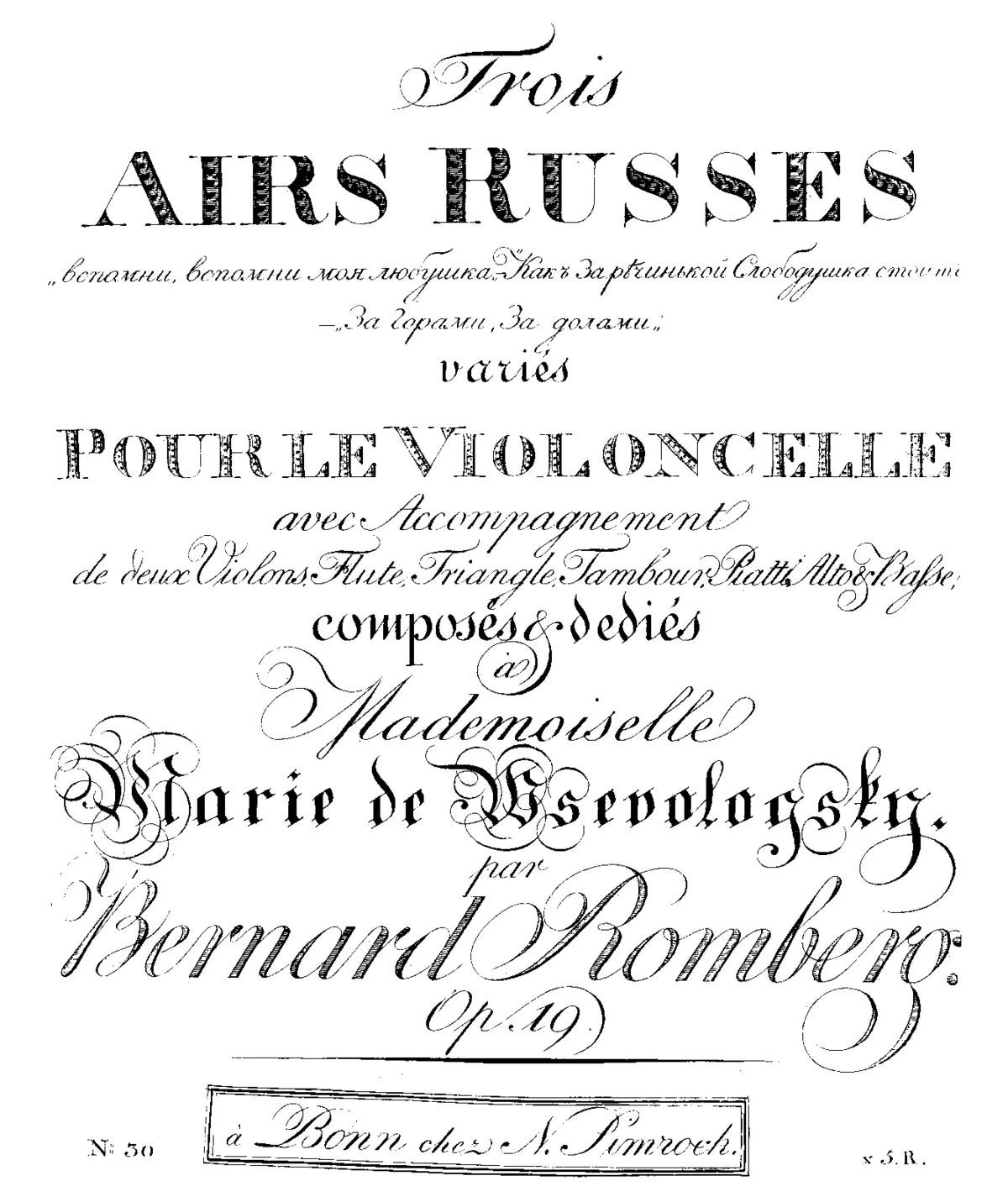 3 Airs russes variés - Page 1