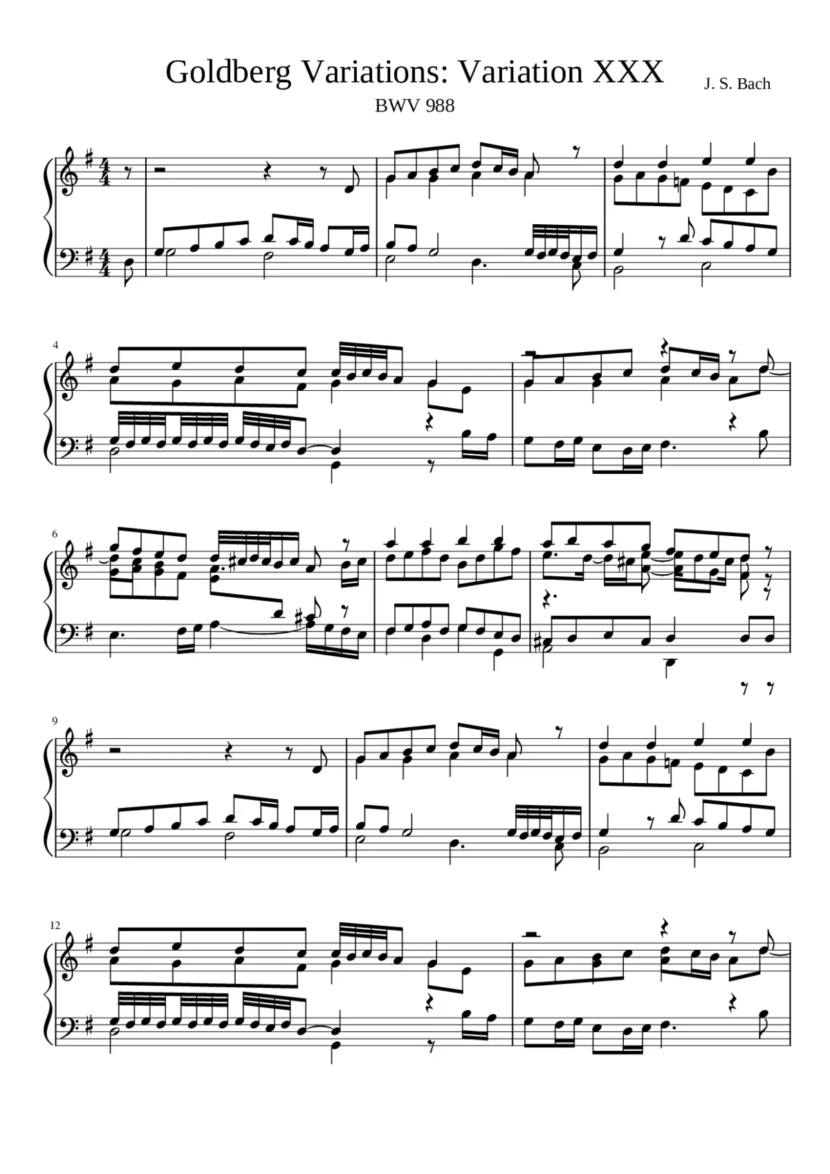 Goldberg-Variationen BWV 988 - Page 1