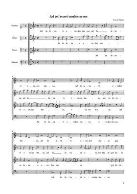 Ad te levavi oculos meos