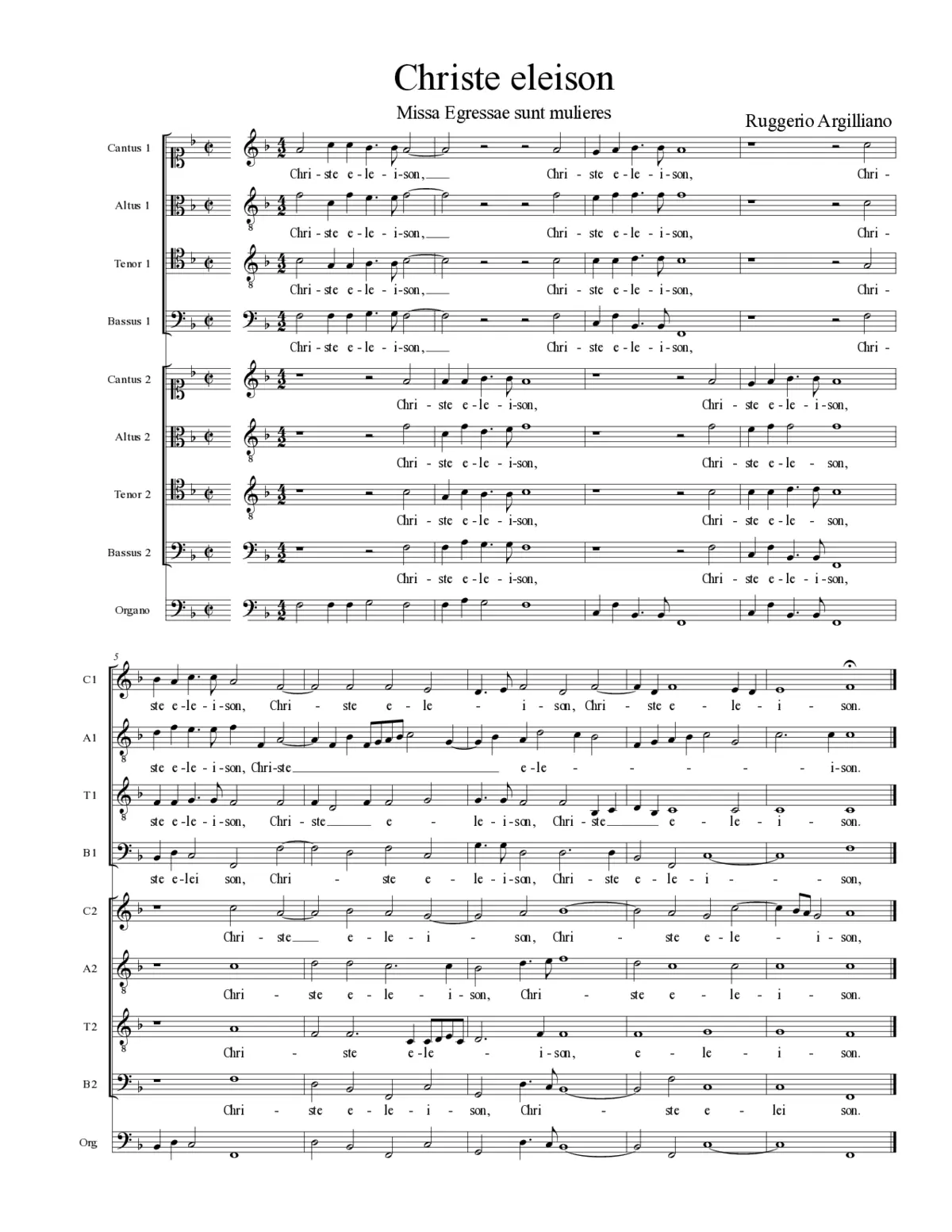 Christe eleison - Page 1
