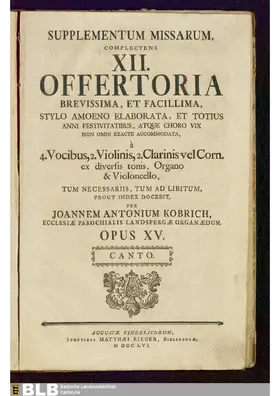 12 Offertoria