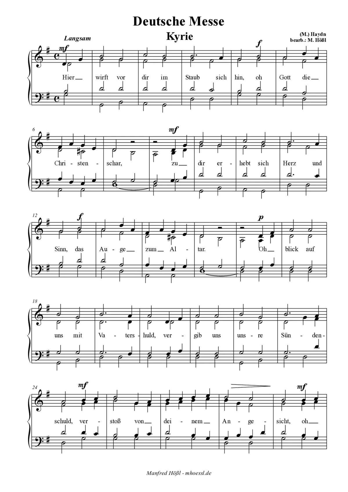 Deutsche Messe "Hier wirft" - Page 1