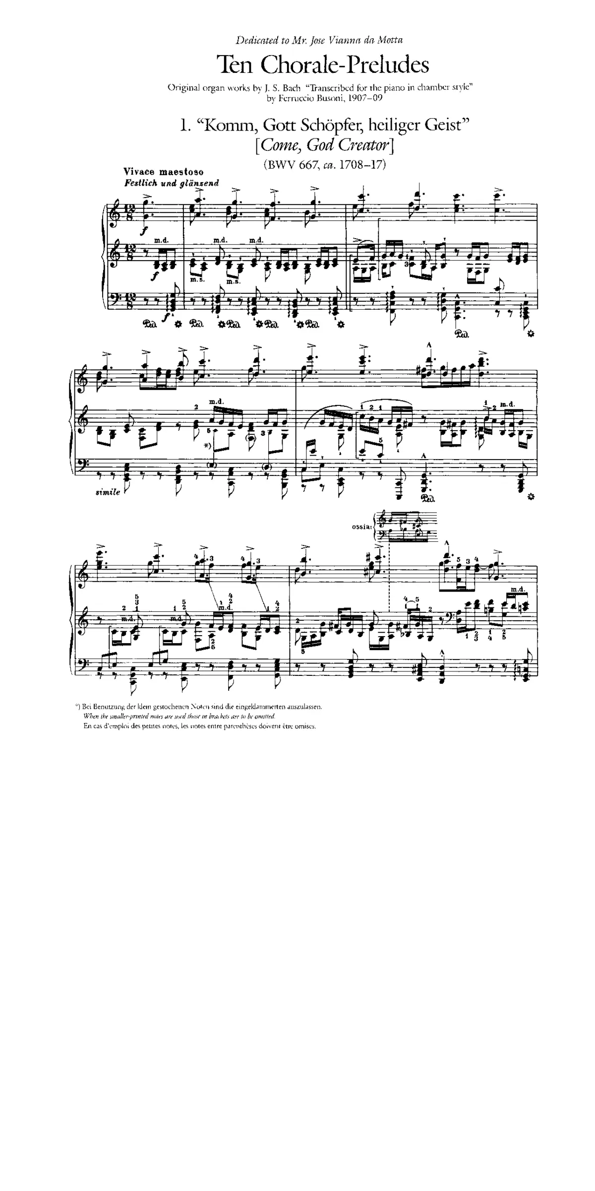 10 Chorale Preludes - Page 1