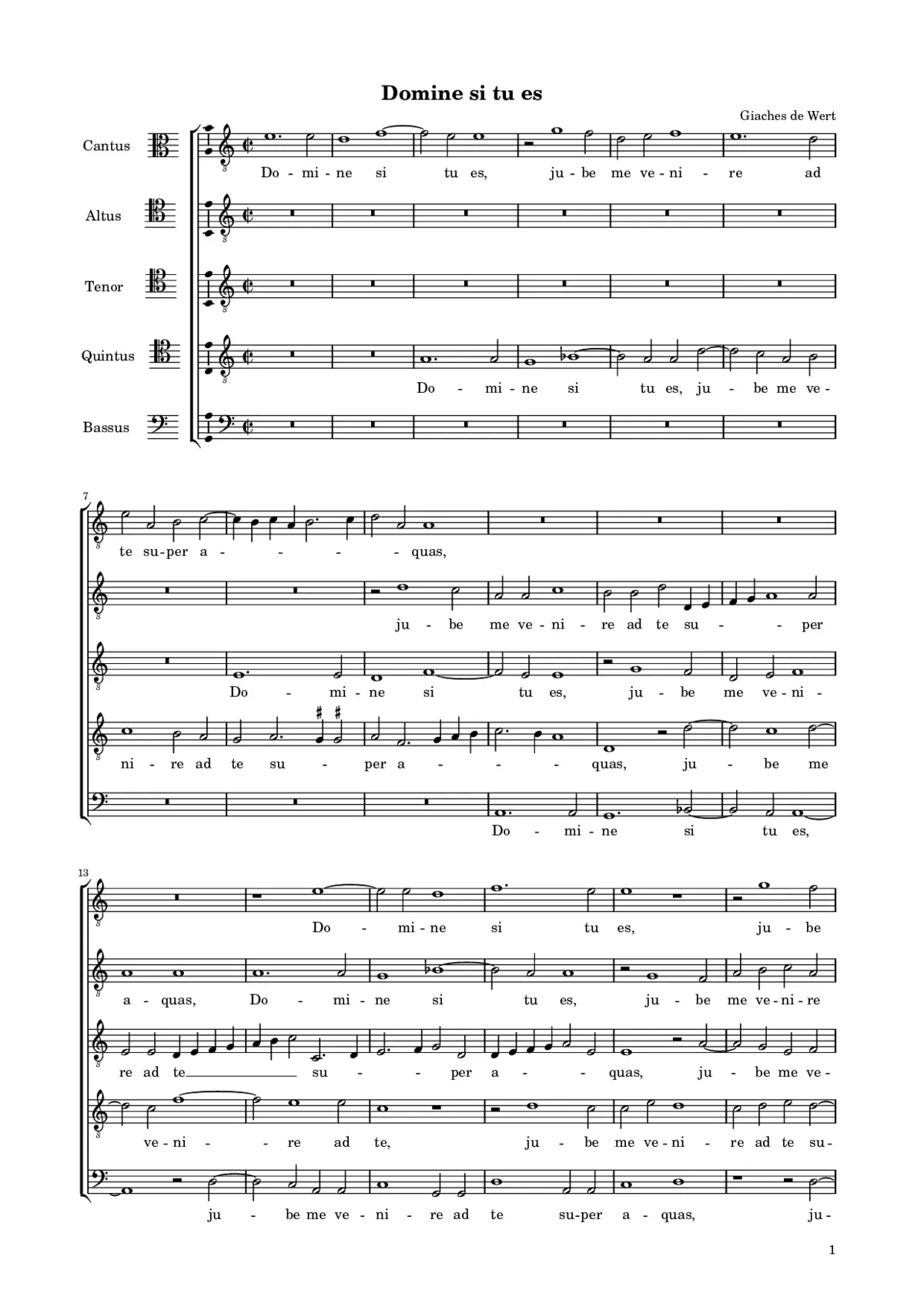 Domine si tu es - Page 1