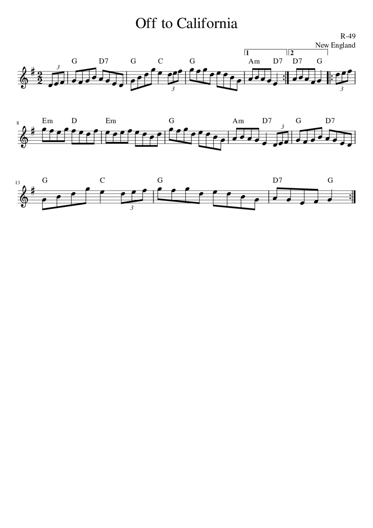 Off to California - Page 1