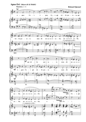 Agnus Dei - Messe de la Trinité