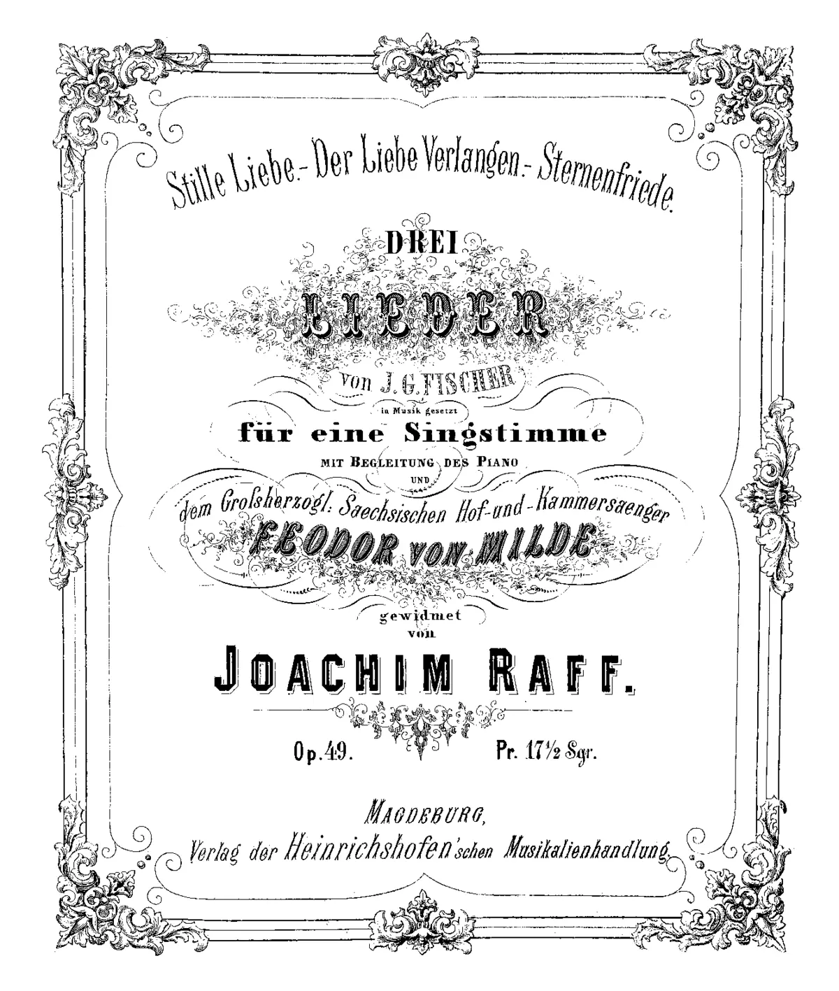3 Lieder - Page 1