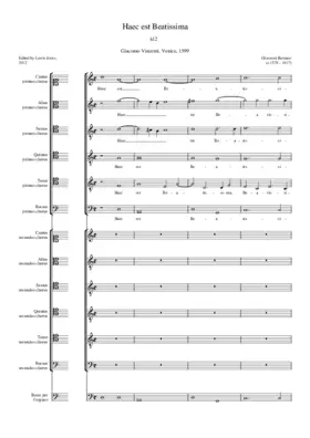 Haec est Beatissima a 12