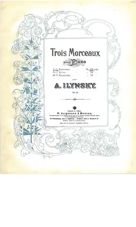 3 Morceaux, Op.18