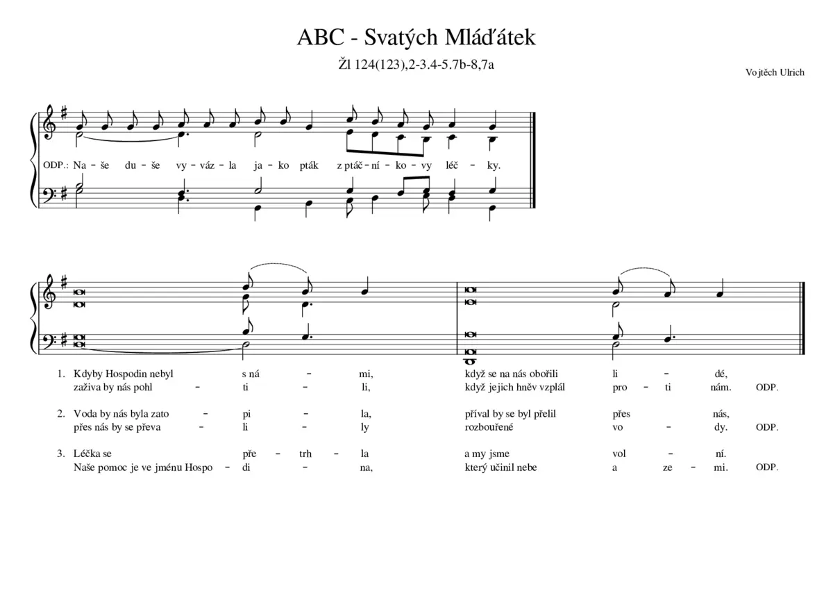ABC - Svatých Mláďátek - Page 1