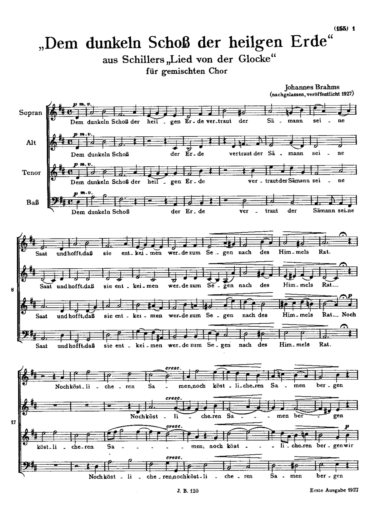 Dem dunkeln Schoß der heilgen Erde - Page 1