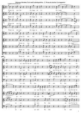 Wenn ein starker Gewappneter, Op. 109, No. 2