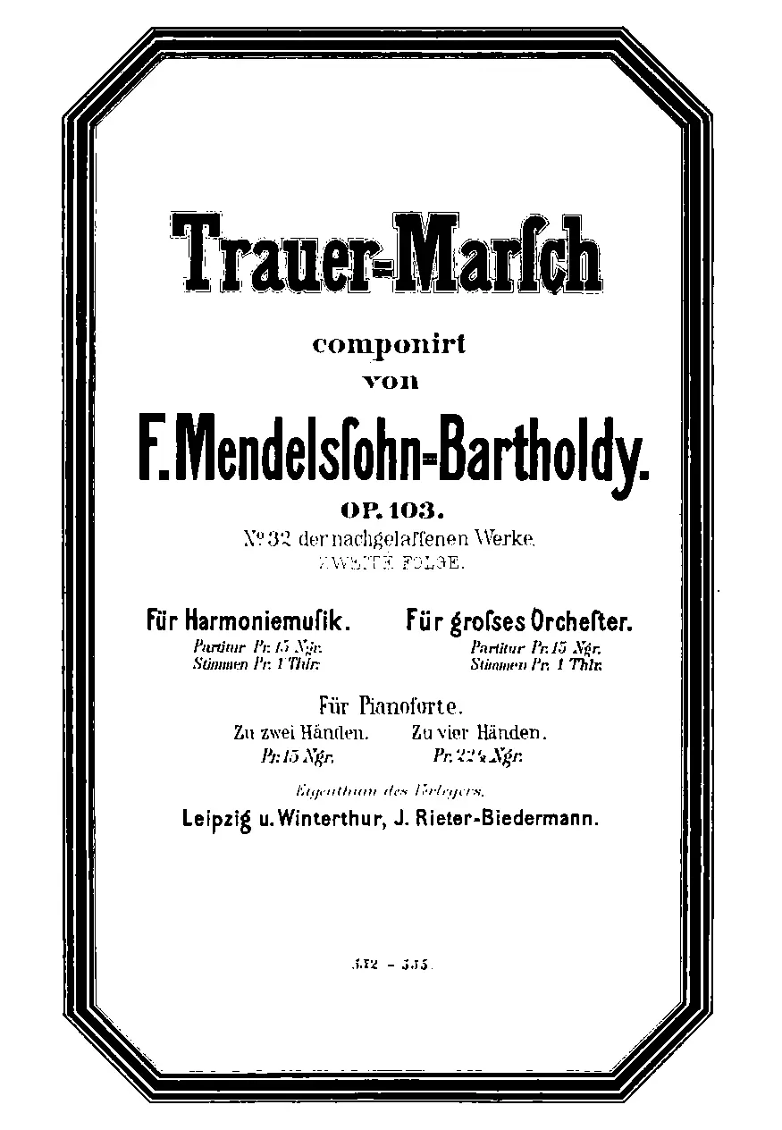 Trauermarsch - Page 1