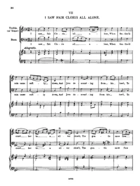 I Saw Fair Cloris All Alone