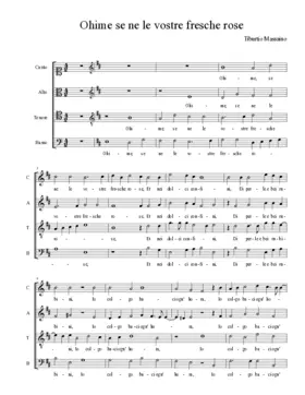 Ohime se ne le vostre fresche rose