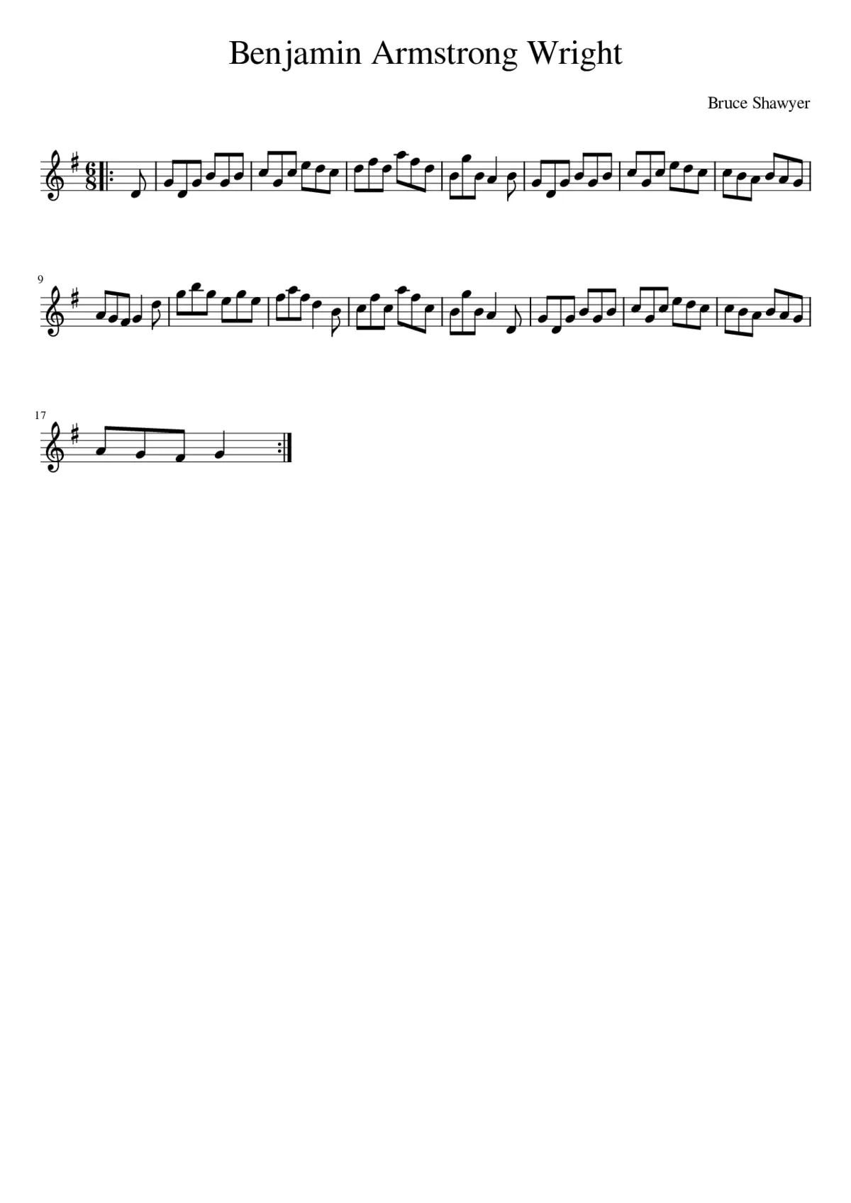 Benjamin Armstrong Wright - Page 1