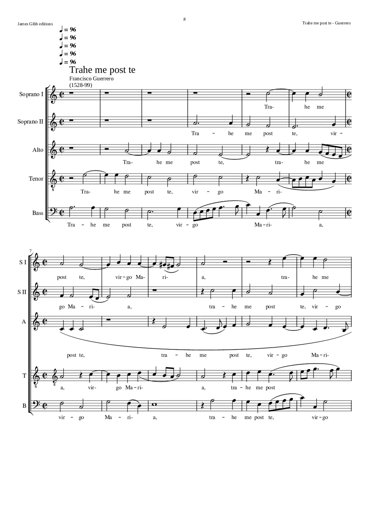 Trahe me post te - Page 1