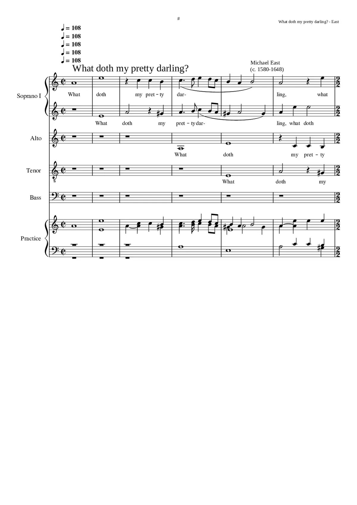 What doth my pretty darling? - Page 1