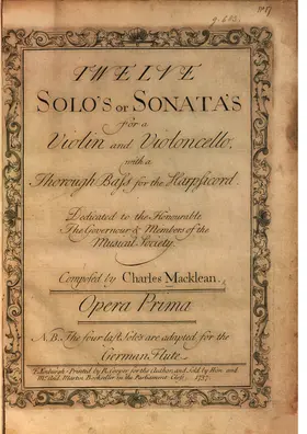12 Solos or Sonatas