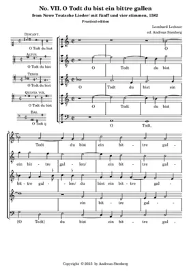 O Tod, du bist ein bittre Gallen