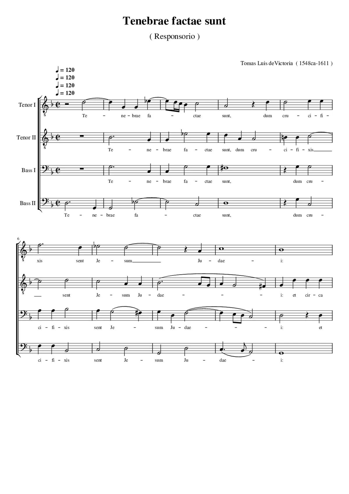 Tenebrae factae sunt - Page 1