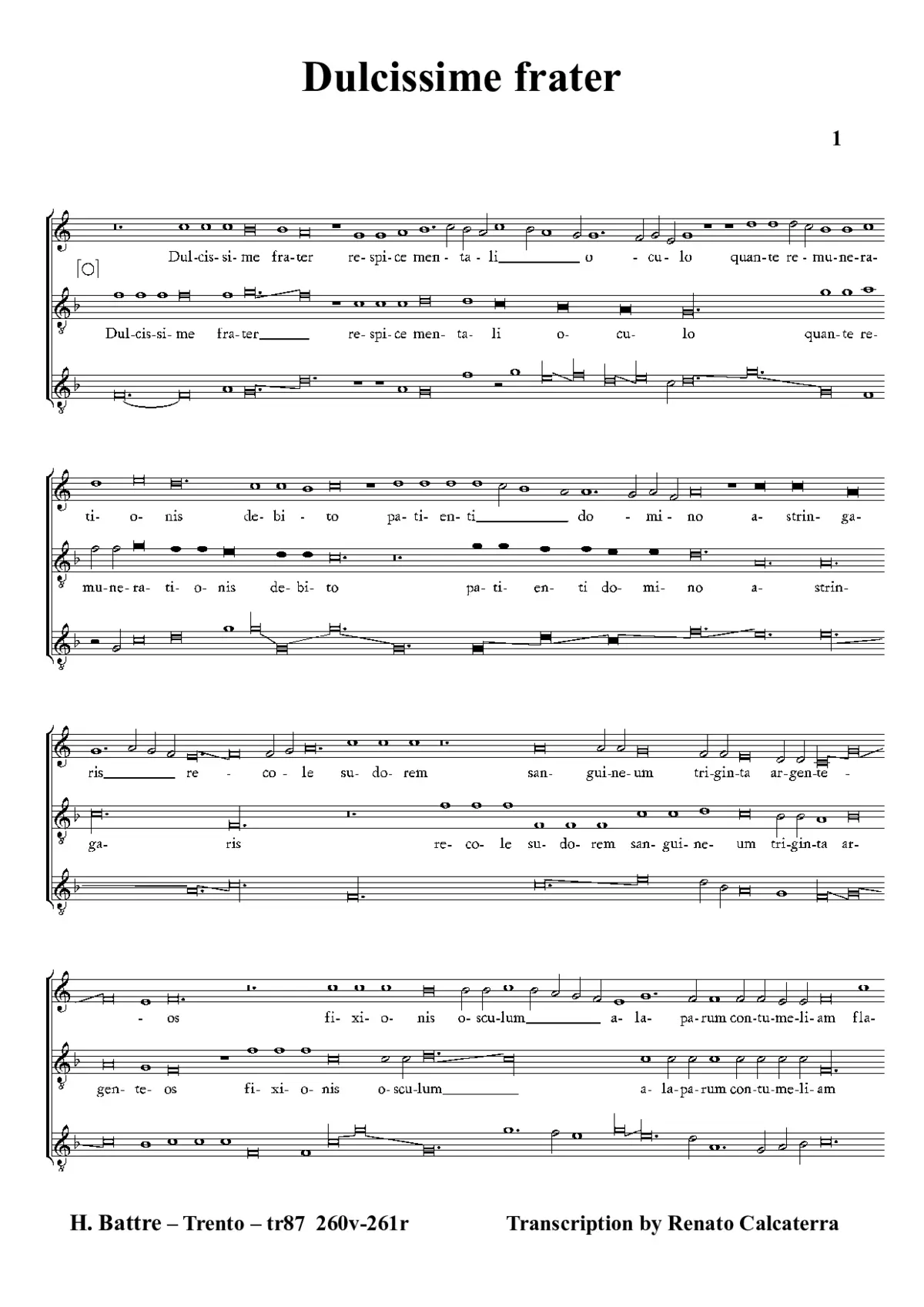 Dulcissime frater - Page 1