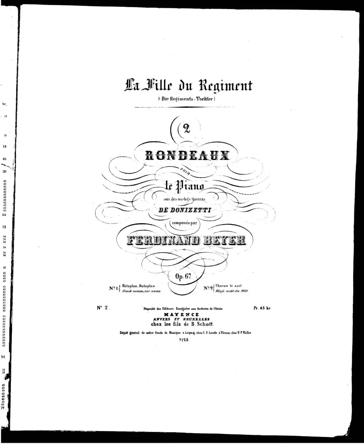2 Rondeaux sur des motifs favoris de Donizetti - Page 1