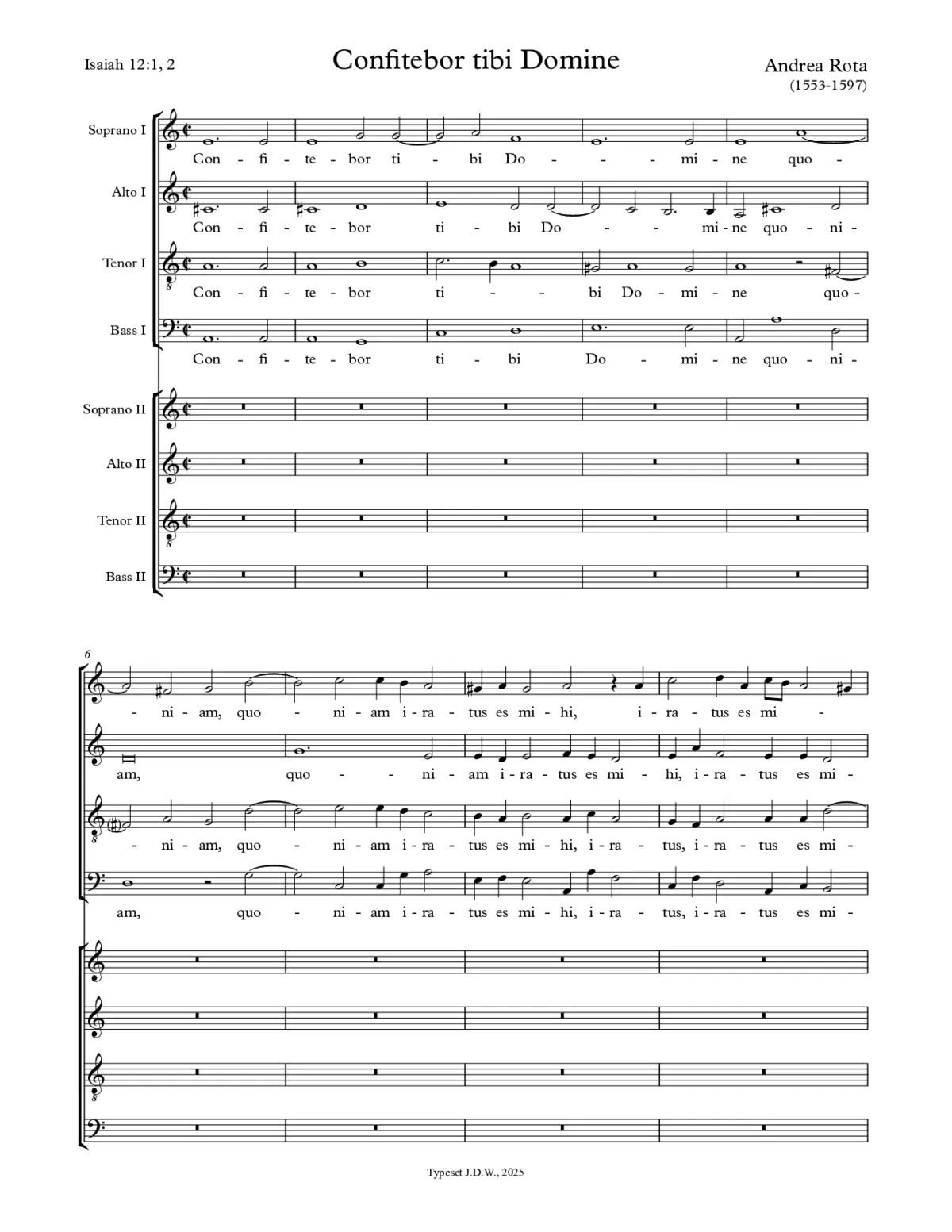 Confitebor tibi a 8 - Page 1
