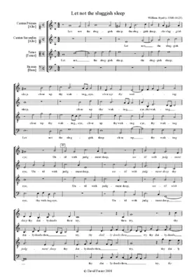 Let not the sluggish sleep