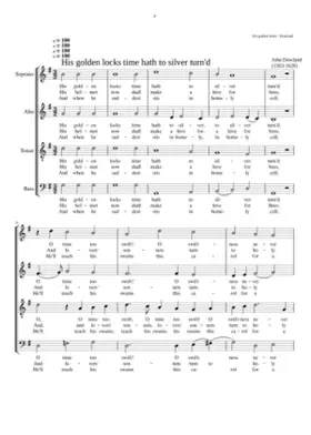 His golden locks time hath to silver turn'd