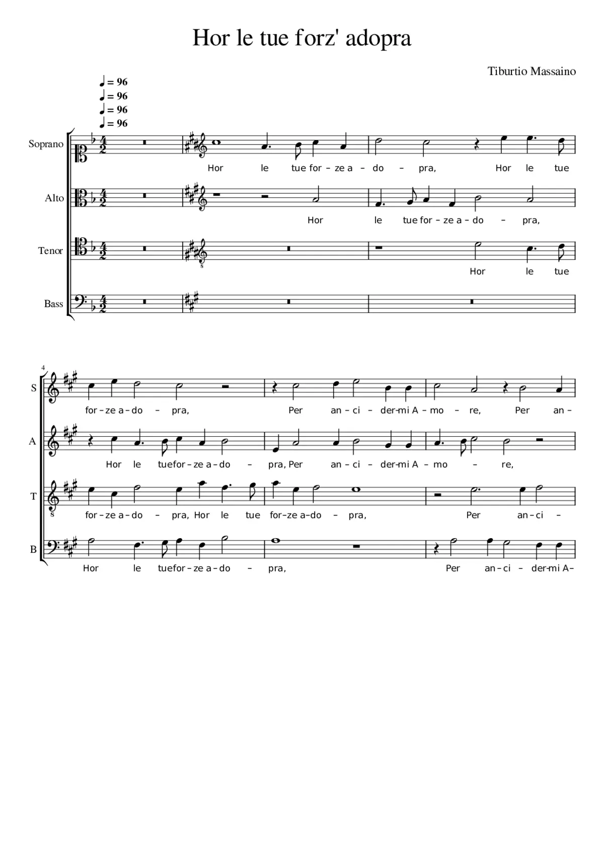 Hor le tue forz' adopra - Page 1