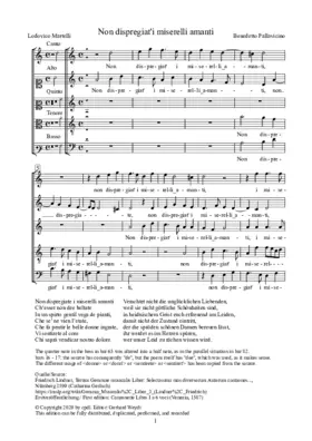 Non dispregiat'i miserelli amanti