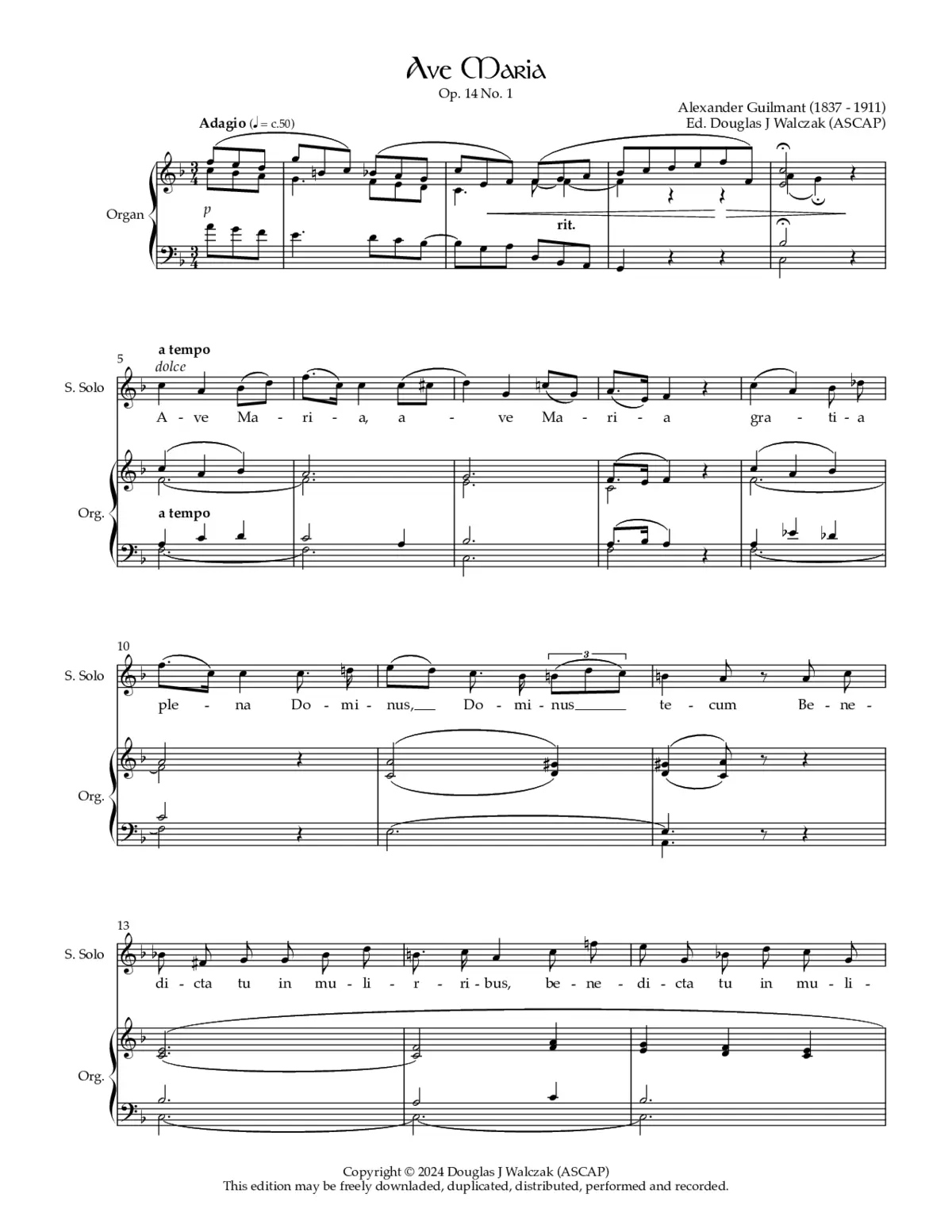 Ave Maria - Page 1