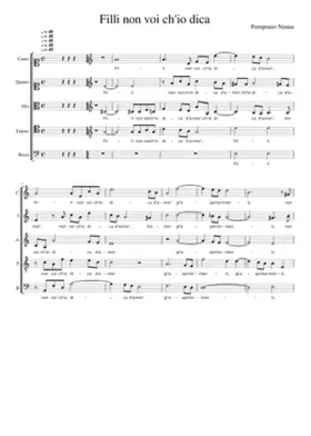 Filli non voi ch'io dica