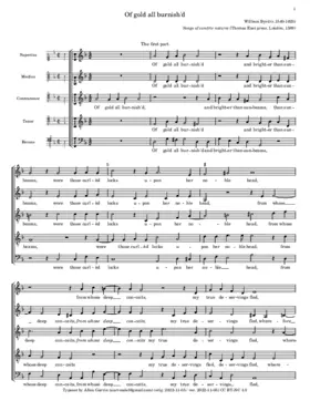 Of gold all burnished - Her breath is more sweet