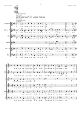 Zefiro torna e il bel tempo rimena