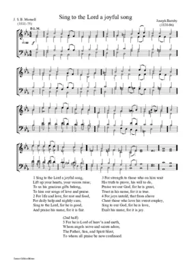 Sing to the Lord a joyful song