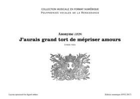 19 Pièces vocales de la Renaissance à 2 et 3 voix