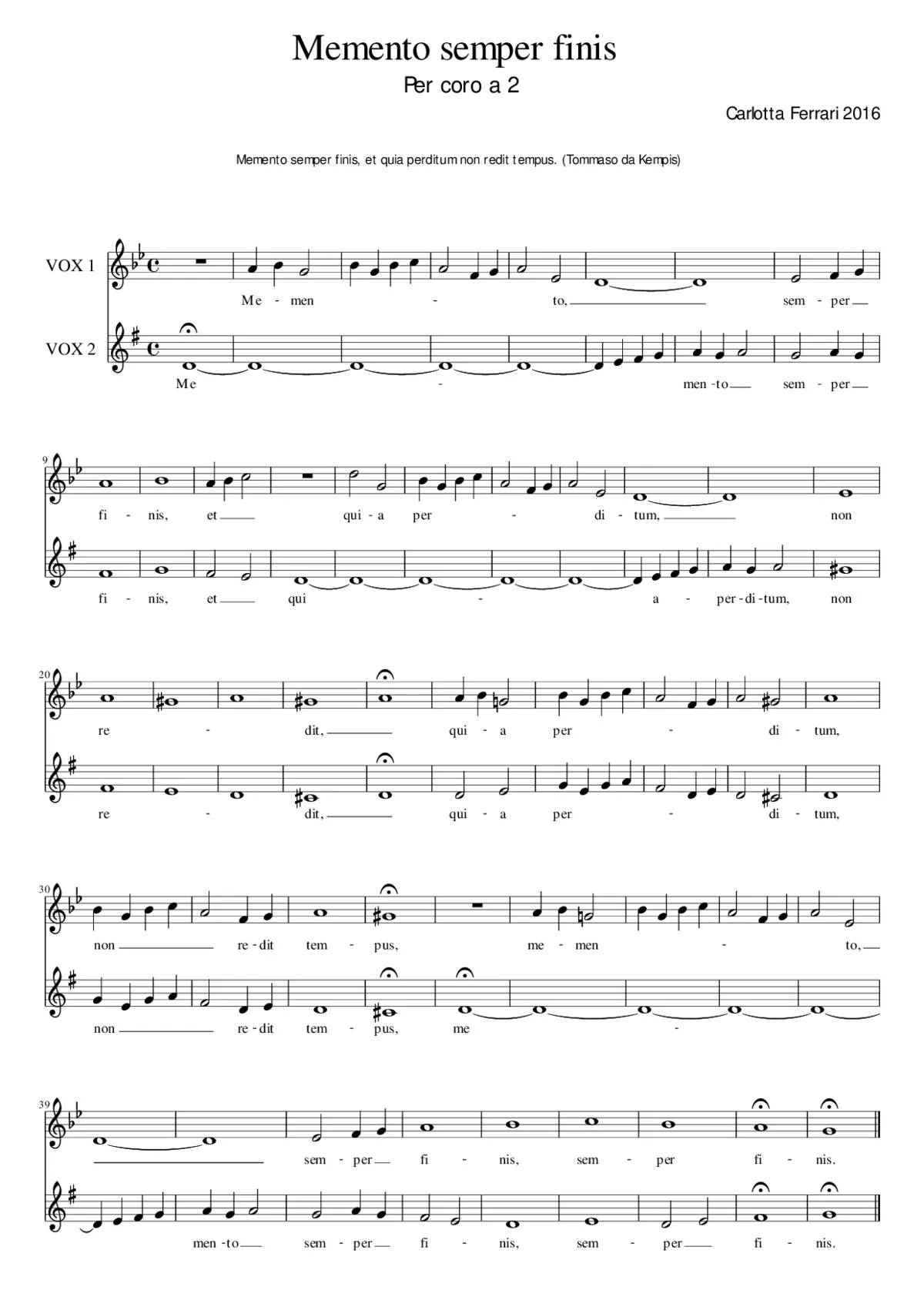 Memento semper finis - Page 1