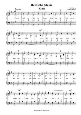 Deutsche Messe "Hier wirft"