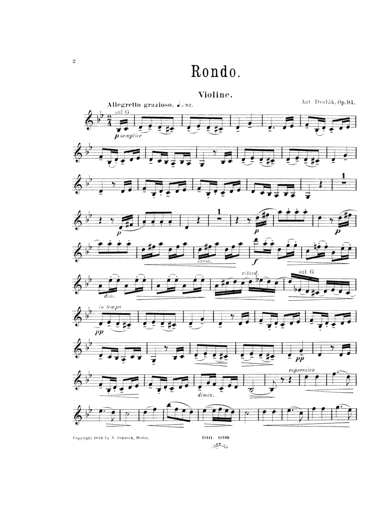 Rondo - Page 1