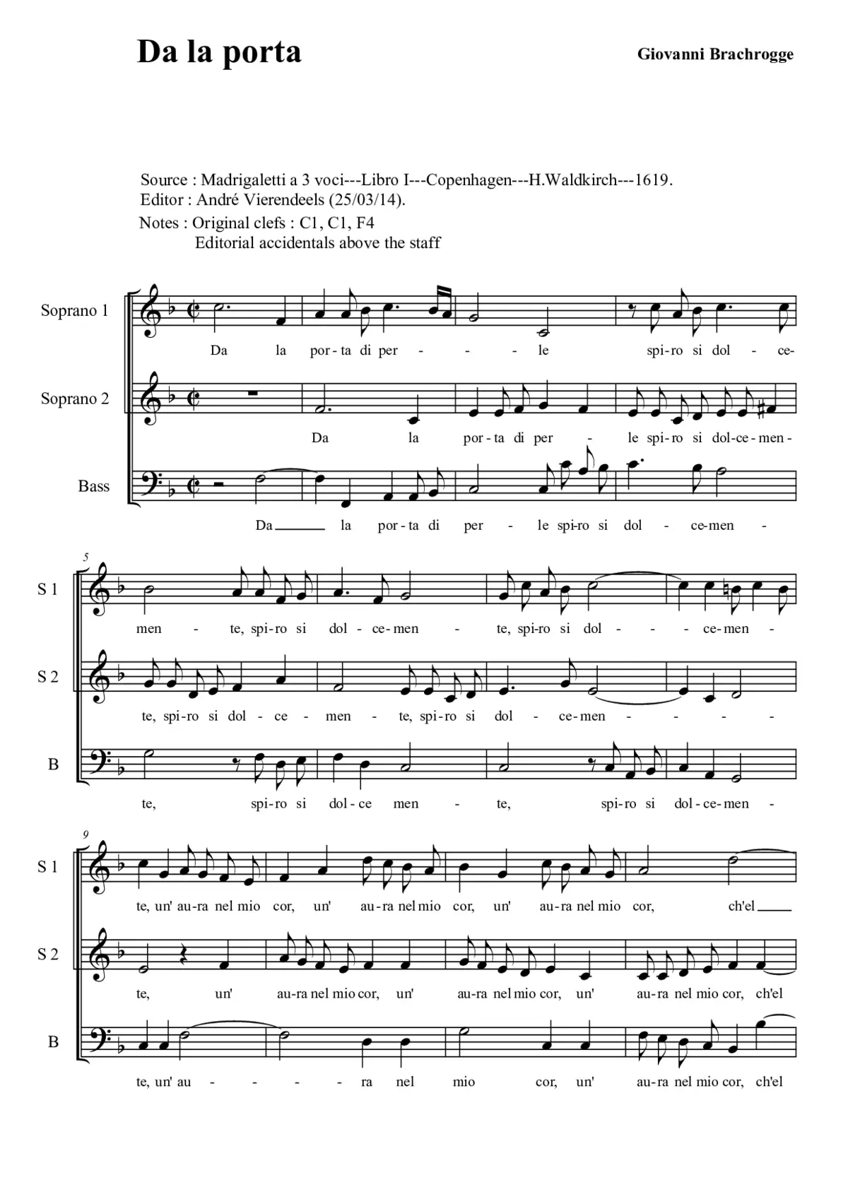 Da la porta di perle - Page 1