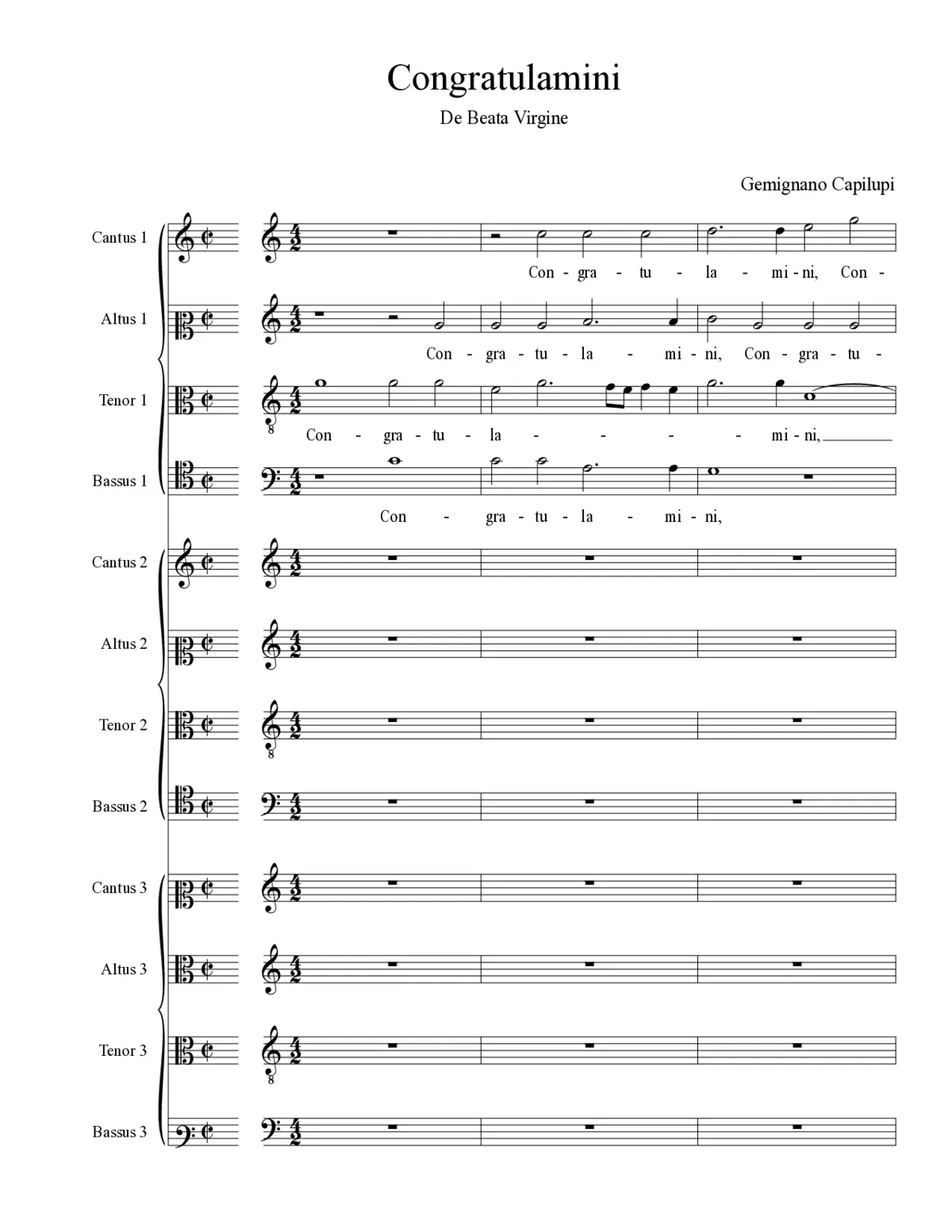 Congratulamini - Page 1