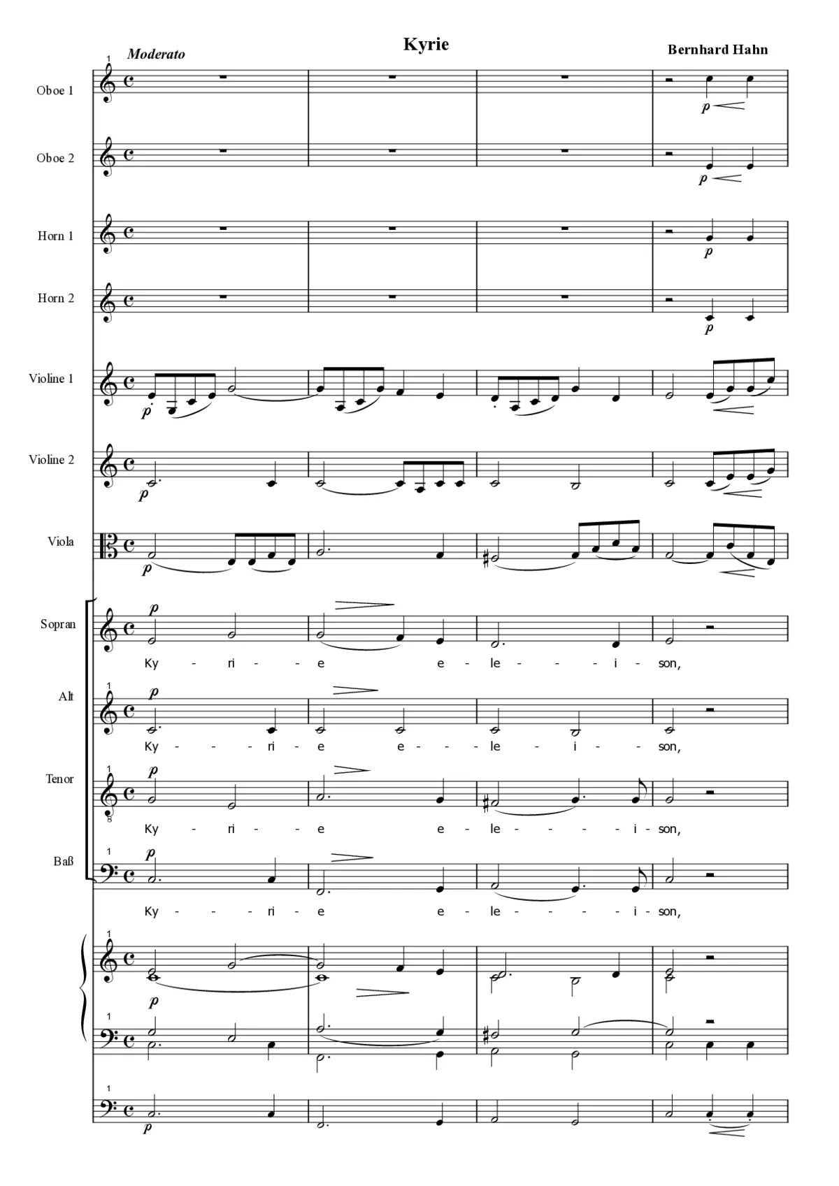 Missa No. 4 in C Major - Page 1