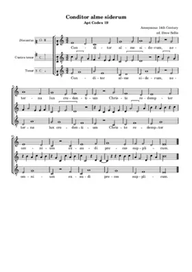 Conditor alme siderum, Apt 19